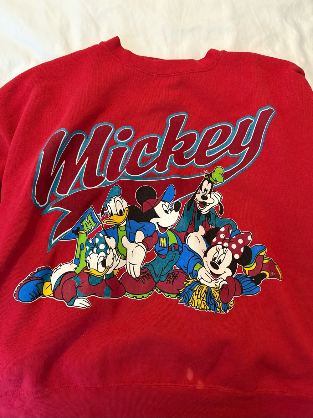 Disney Mickey & Friends Red Sweatshirt